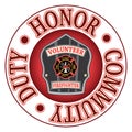 Volunteer Firefighter Duty Honor